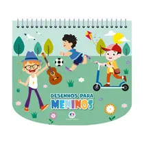 Livro Infantil Colorir Ciranda Cultural Desenhos para Meninos com Canetinhas