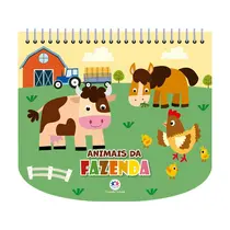 Livro Infantil Colorir Ciranda Cultural Animais da Fazenda com Canetinhas