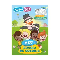 Livro Infantil Ciranda Cultural Tapete Meu Livrão de Colorir Mundo Bita