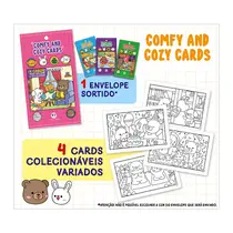 Livro Infantil Colorir Ciranda Cultural Comfy & Cozy 4 Cards