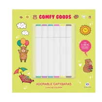 Livro Infantil Ciranda Cultural Comfy Goods Adorable Capybaras