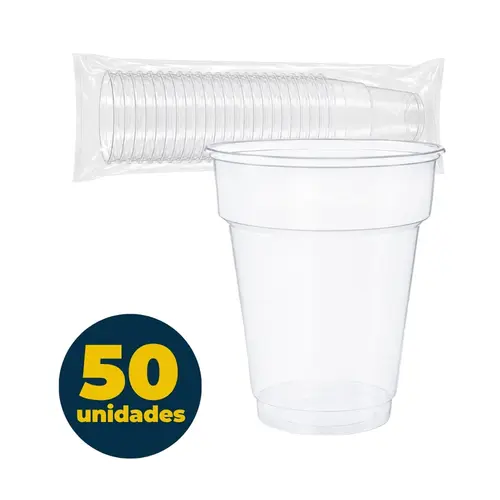 COPO PLASTICO 180 ML TRANSPARENTE LISO 050 UN SUNDAE 10 PCT