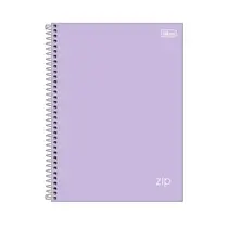 Caderno 1/4 Espiral Capa Dura Tilibra Zip Colors 140mm x 200mm 80 Folhas 27/1