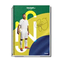 Caderno Universitário Capa Dura Credeal Neymar 1 Matéria 80 Folhas 27/2