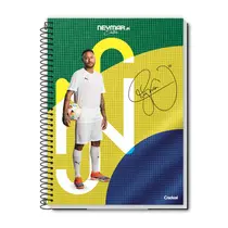 Caderno Universitário Capa Dura Credeal Neymar 10 Matérias 160 Folhas