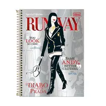 Caderno Universitário Espiral Capa Dura 1 matéria Tilibra O Diabo Veste Prada 80 Folhas 27/1
