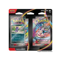 Blister Quadrúplo Pokémon ME04 Caos Ascendente - 25 Cartas para Colecionar e Batalhar