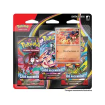 Blister Triplo Pokémon ME04 Caos Ascendente - 19 Cartas para Colecionar e Batalhar