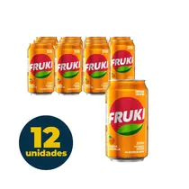 Refrigerante Fruki Laranja Lata 350ml 12 Unidades
