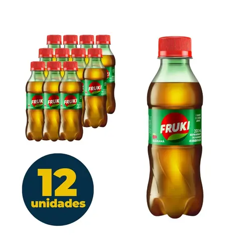 Refrigerante Fruki Guaraná 200ml 12 Unidades