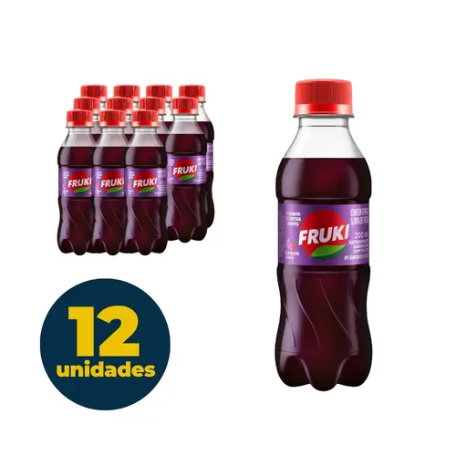 Refrigerante Fruki Uva 200ml 12 Unidades