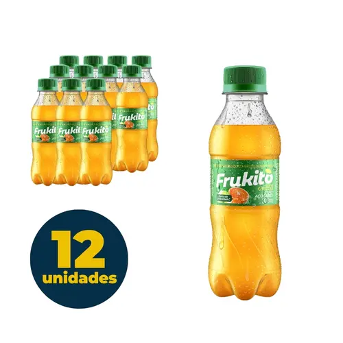 Refresco Frukito Sabor Frutas Cítricas Zero Açúcar 200ml 12 Unidades