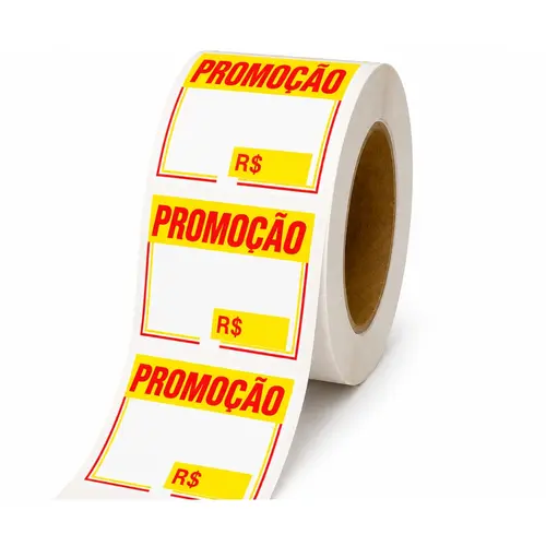 Etiqueta Adesiva Promoção 100x150mm Rolo com 500 Unidades