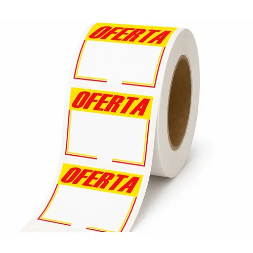 ETIQUETA ADESIVA USO MANUAL C/500 100MMX75MM OFERTA 5 RL