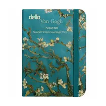 Caderneta Dello Gift Note 10,5x7,5cm Capa Dura Costurada com Elástico Flor