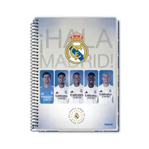 Caderno Universitário Capa Dura Credeal Real Madrid 1 Matéria 80 Folhas 27/2