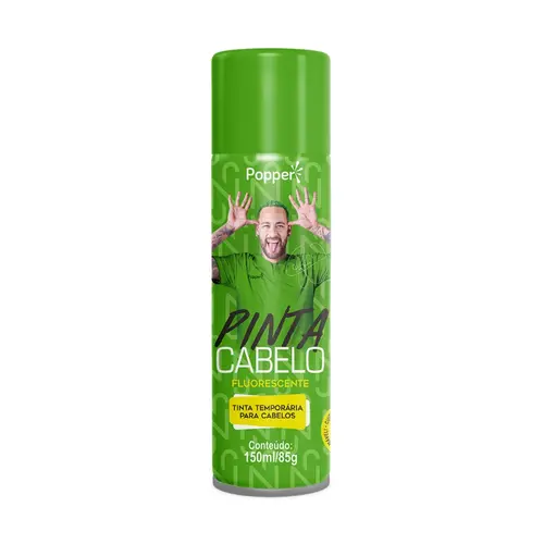 TINTA SPRAY COLORIDO PINTA CABELO 150ML NEYMAR JR VERDE FLUORESCENTE 72 UN