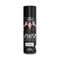 Tinta Spray Colorido Pinta Cabelo Popper Neymar Jr Preto 150ml