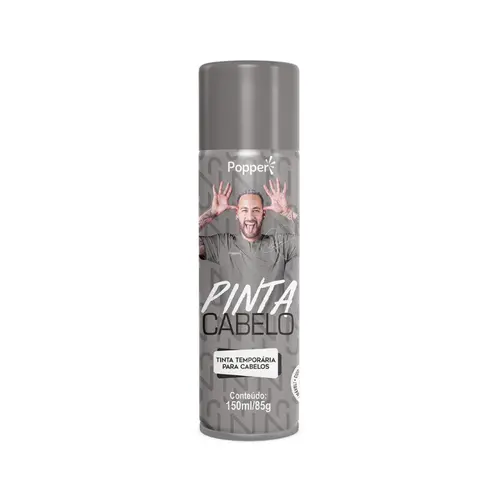 TINTA SPRAY COLORIDO PINTA CABELO 150ML NEYMAR JR PRATA 24 UN
