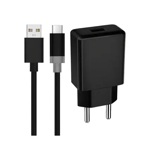 Carregador de Celular Lehmox Turbo 30W com Cabo USB-C e Saída USB LE-1 Preto Bivolt