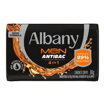 SABONETE BARRA 80G ALBANY MEN ANTIBAC 4 EM 1 010 UN