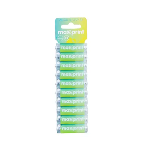 PILHA PEQUENA  AA ALCALINA MAXPRINT CARTELA C/ 10 UN 12 CTL