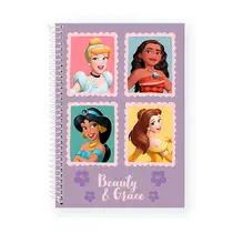 Caderno Universitário Capa Dura 1 matéria Culturama Princesas Magia 80 Folhas 27/1