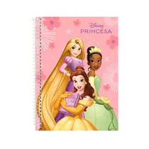 Caderno Universitário Capa Dura 1 matéria Culturama Princesas Magia 80 Folhas 27/3