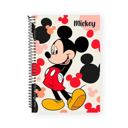 Caderno Universitário Capa Dura 1 matéria Culturama Mickey e Minnie Sweet 80 Folhas 27/4