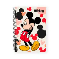 Caderno Universitário Capa Dura 1 matéria Culturama Mickey e Minnie Sweet 80 Folhas 27/4