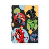 Caderno Universitário Capa Dura 1 matéria Culturama Vingadores 80 Folhas 27/1