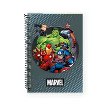 Caderno Universitário Capa Dura 1 matéria Culturama Vingadores 80 Folhas 27/2