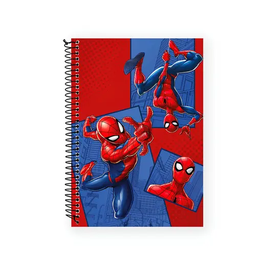 Caderno Universitário Capa Dura 1 matéria Culturama Homem Aranha 80 Folhas 27/1