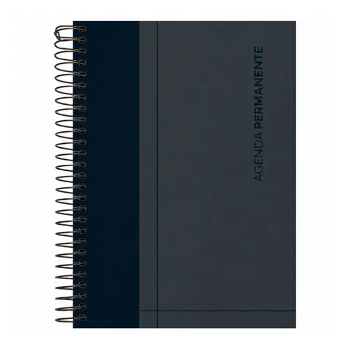 Agenda Permanente Espiral Capa Dura Foroni Executiva 13,5x18,8cm