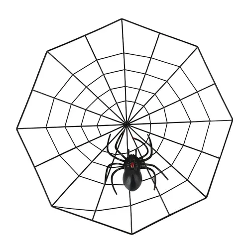 Teia de Aranha Preta Halloween 35cm