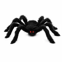 Aranha Preta Decorativa 9cm x 28cm Enfeite de Halloween