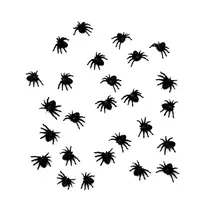 MINI ARANHAS PRETA PACOTE C/25 UN HALLOWEEN 10 PCT