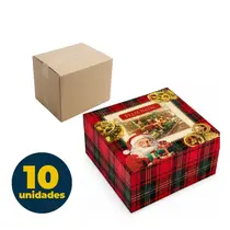 CAIXA PRESENTE QUADRADA MINI P 6,5CMX6,5CMX3,5CM CROMUS MAGIA INFINITA 10 UN