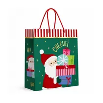 Sacola Papel Premium Cromus Natal Cheguei 38x34x15cm