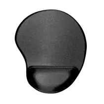 MOUSE PAD C/APOIO PULSO ESPUMA PRETO 10 UN