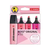 Marca Texto Stabilo Boss Shades of Pink 4 Cores D70/4-6-1