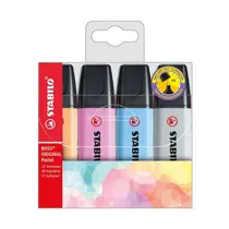 Marca Texto Stabilo Boss Pastel Estojo 4 Cores 70/4-4
