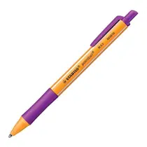 Caneta Esferográfica Stabilo Pointball Lilás 0,5mm Retrátil 6030/58
