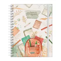 Agenda Planner Espiral Capa Dura Jandaia Neo Stilo Professor 2027 17,5x24,2cm