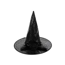 Chapéu Bruxa Craquelado Cromus Sally Preto