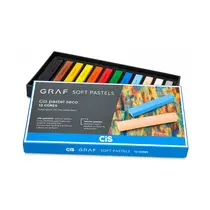 Giz Pastel Seco CIS Graf Soft Pastels 12 Cores
