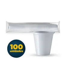 COPO PLASTICO 150 ML BRANCO 100 UN NORM 10 PCT