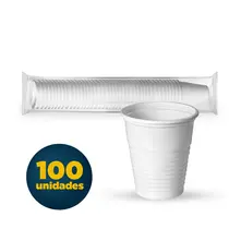 COPO PLASTICO 080 ML BRANCO 100 UN NORM 10 PCT