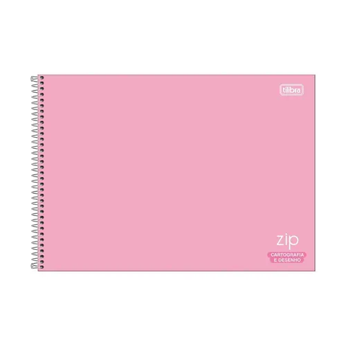 Caderno Desenho Cartografia Espiral Capa Dura Tilibra Zip Colors 275mm x 200mm 80 Folhas 27/2