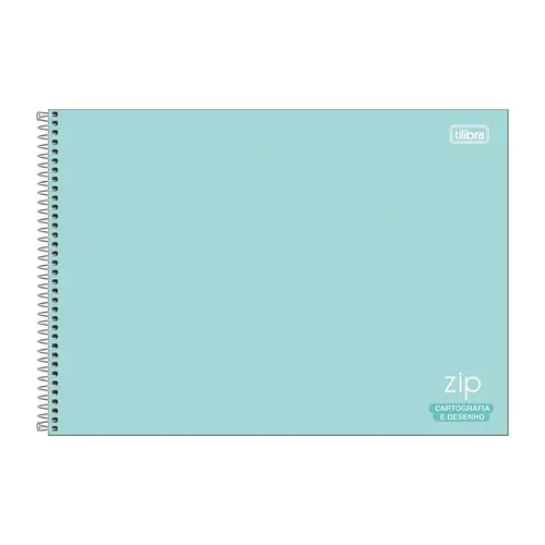 Caderno Desenho Cartografia Espiral Capa Dura Tilibra Zip Colors 275mm x 200mm 80 Folhas 27/3